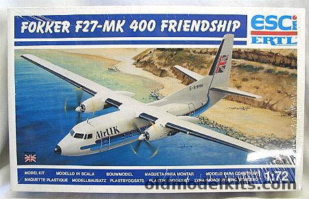 ESCI 1/72 Fokker F27-MK 400 Friendship (F-27) - Air UK Civil Version, 9111 plastic model kit
